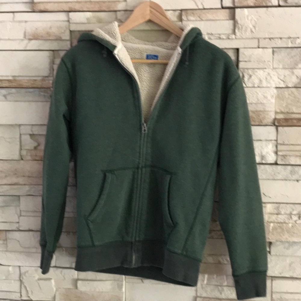 J. CREW SHERPA LINED OUTERWEAR FLEECE XS